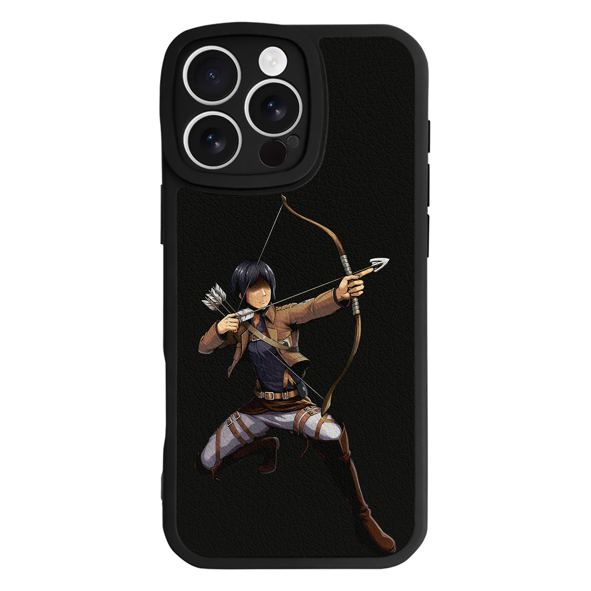 （画像用） 進撃の巨人 Attack on Titan 【iPhone 16シリーズ対応】シリコンスマホケース（レザー調） 材質：シリコン